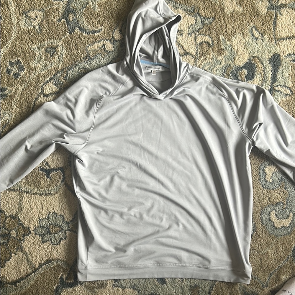 Peter Millar Gray Hoodie Shirt
